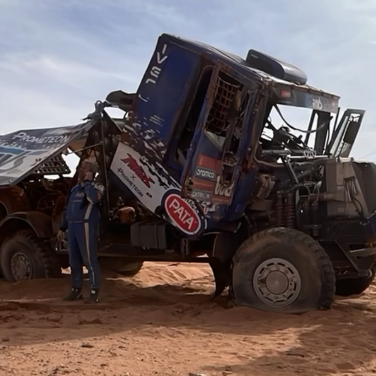 Italtrans truck, 2025 Dakar Rally. Credit: Instagram/Danilo Petrucci.